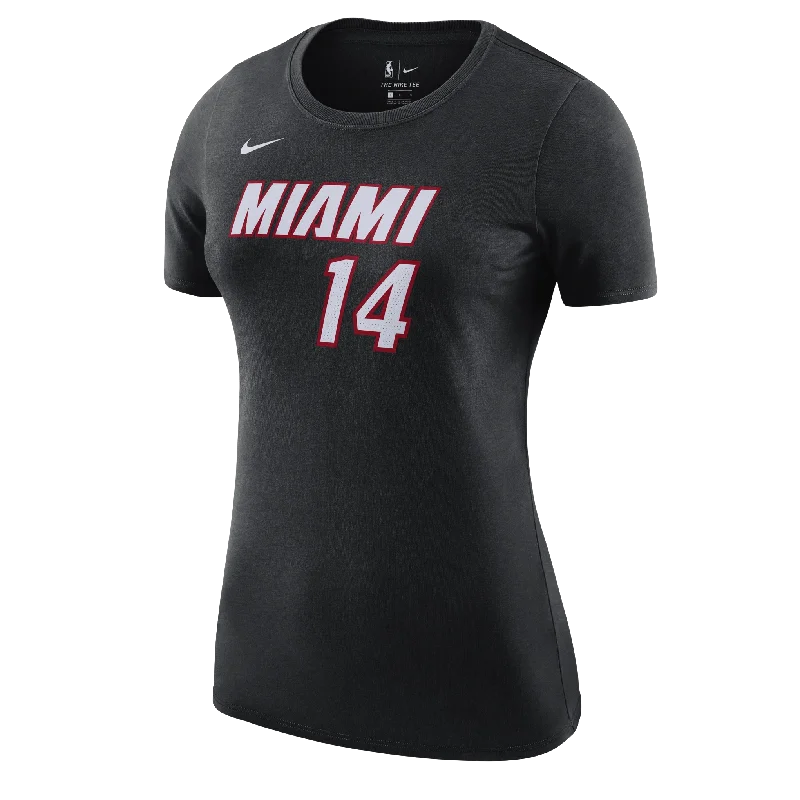 Tyler Herro Nike Icon Black Name & Number Women's Tee Elegant Classic Vintage