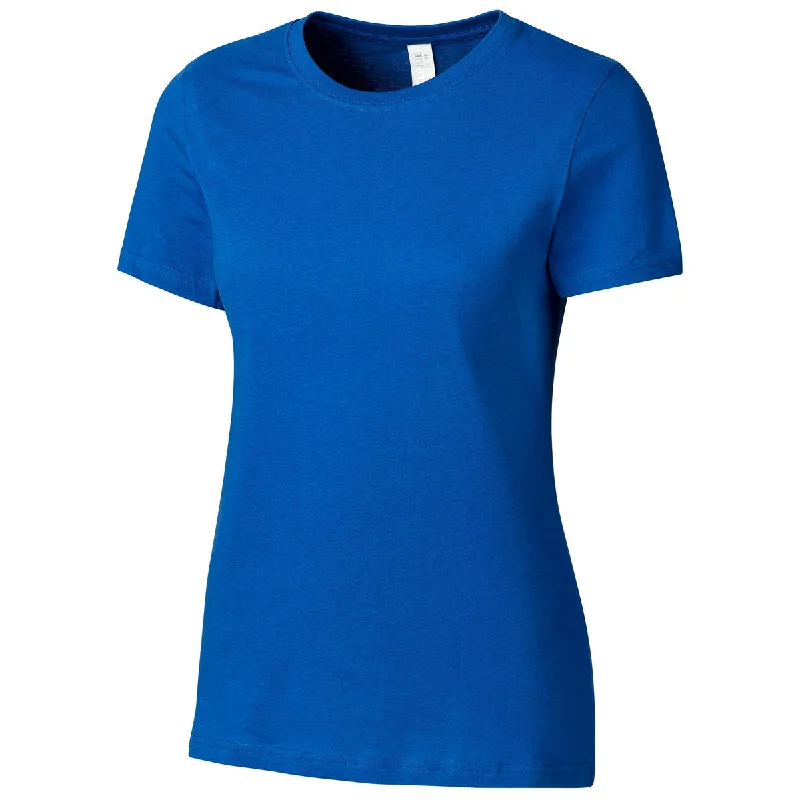 Clique Women's Royal Blue Playlist Tee Zippered Buttoned Snapped