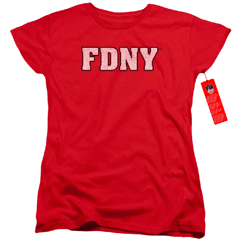 NYC Fdny - Women's T-Shirt Mesh Fabric Canvas Fabric Denim Fabric