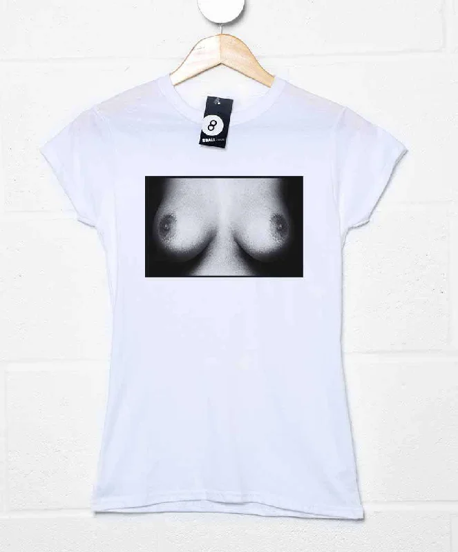 Punk Boobs Fitted Womens T-Shirt As Worn By The Sex Pistols Zippered Front Buttoned Front Snap Front