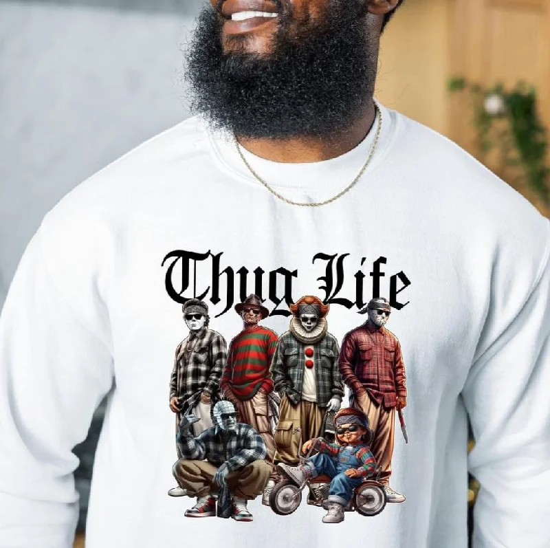 Thug Life Halloween Tee Casual Formal Business