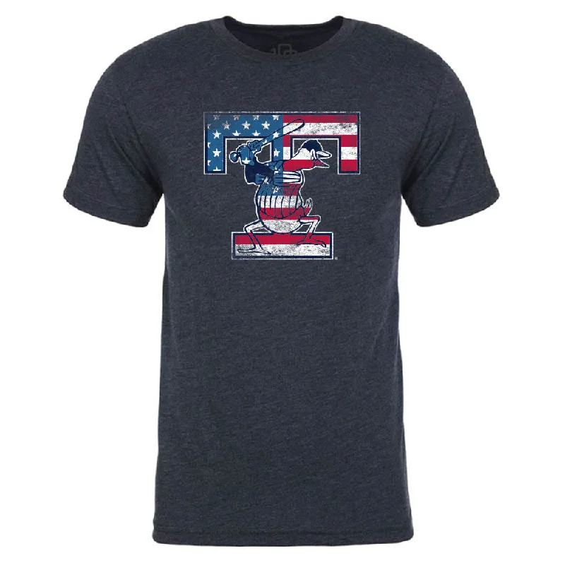 Toledo Mud Hens Patriotic 108 T-shirt Solid Color Striped Floral