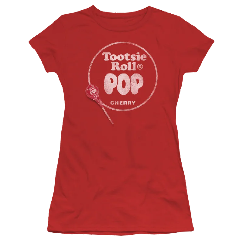 Tootsie Pop Tootsie Roll Pop Logo - Juniors T-Shirt Terry Blend Velvet Blend Canvas Blend