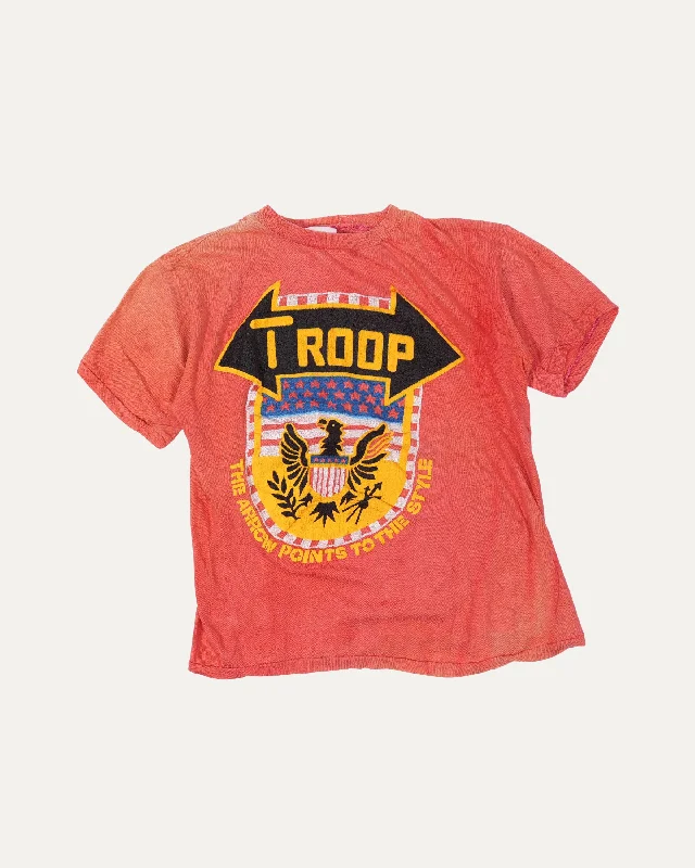 Troop T-Shirt Ribbed Striped Patterned